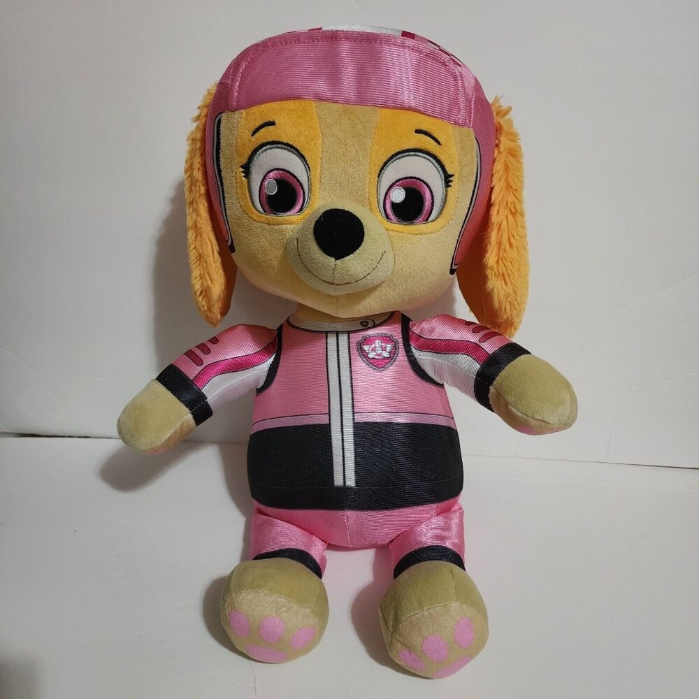 Paw Patrol Skye Large Plush Dog Girl Doll Spin Master 2018 18" Rescue Racer